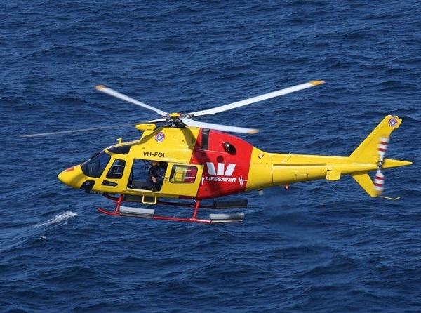 Helicopter patrols keep careful watch over WA beaches