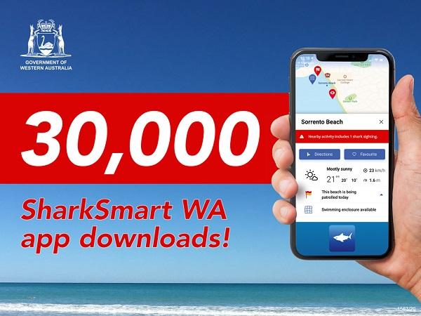 SharkSmart WA app ticks over 30,000 downloads